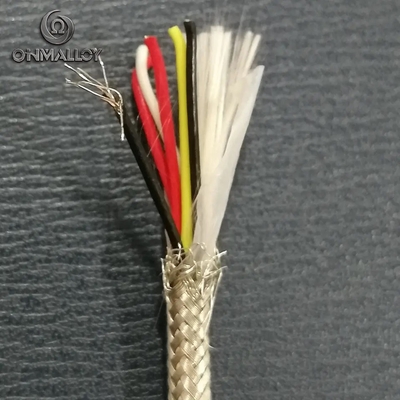Nickel Pleated Copper Extension Cable RTD PT100 PFA Insulated SUS Sheath 6 Cores 2 Pairs
