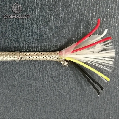Nickel Pleated Copper Extension Cable RTD PT100 PFA Insulated SUS Sheath 6 Cores 2 Pairs